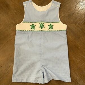 Boutique Brand Stitchy Fish. Boys shortalls. Size 4T